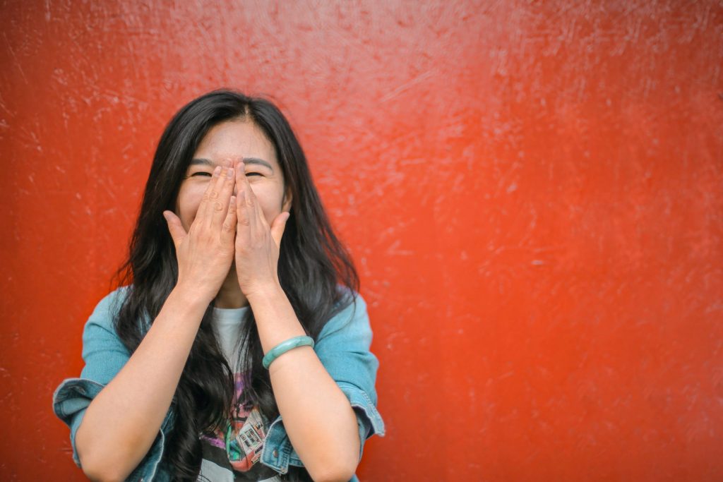 chinese woman laughing