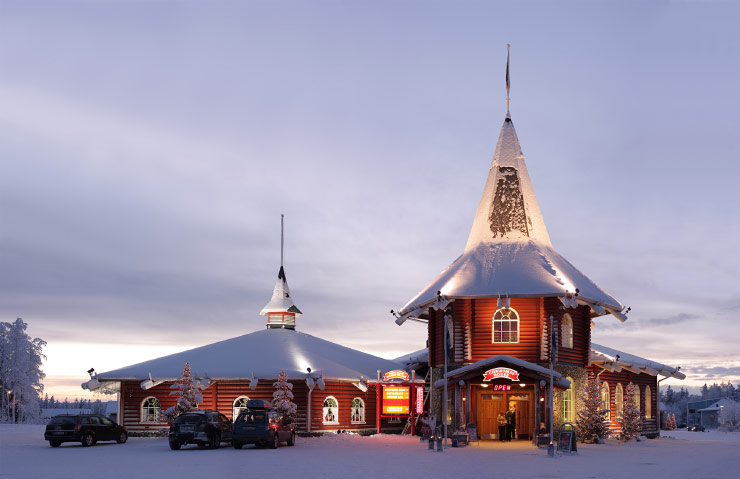 The official Christmas village in Rovaniemi, Lapland.