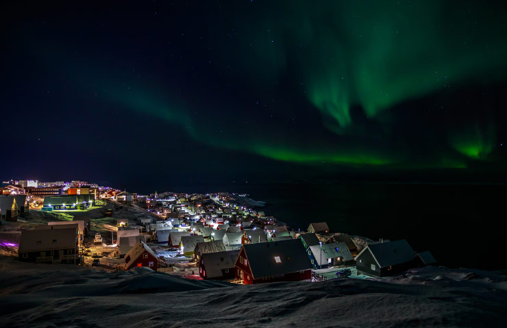 Winter in Greenland is permanent darkness.