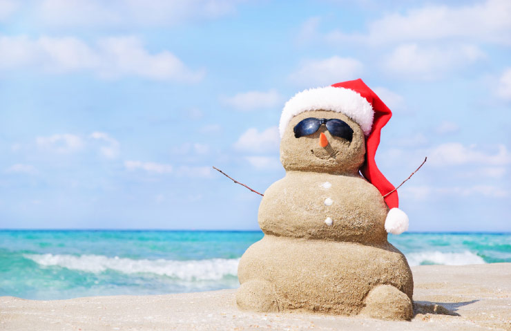 Christmas in Australia takes place in the searing heat of summer.