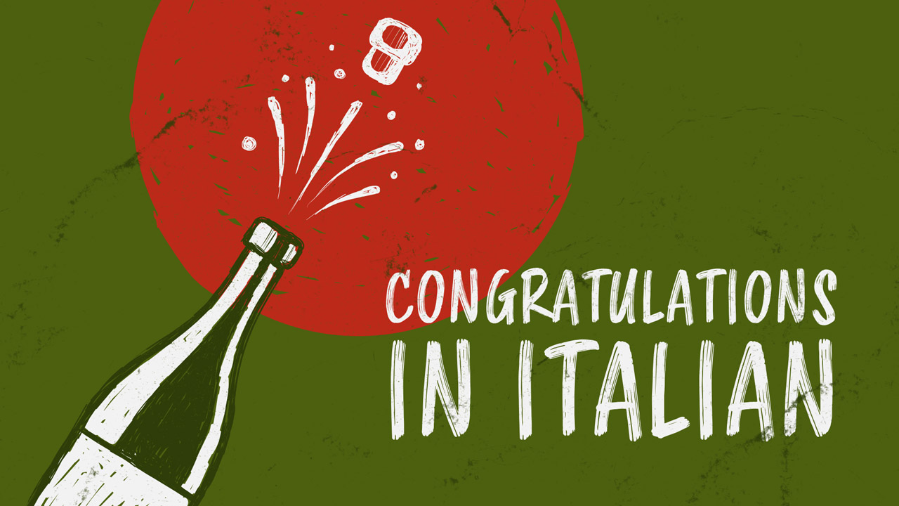 Congratulations in italian