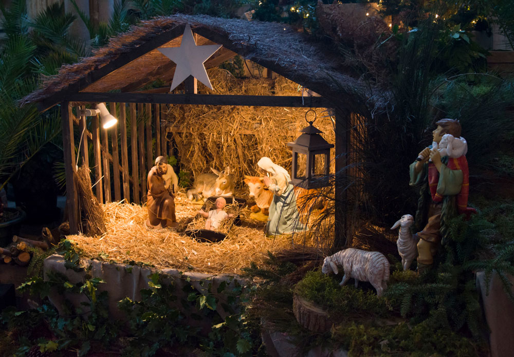 Merry French Christmas traditions include a representation of the nativity scene