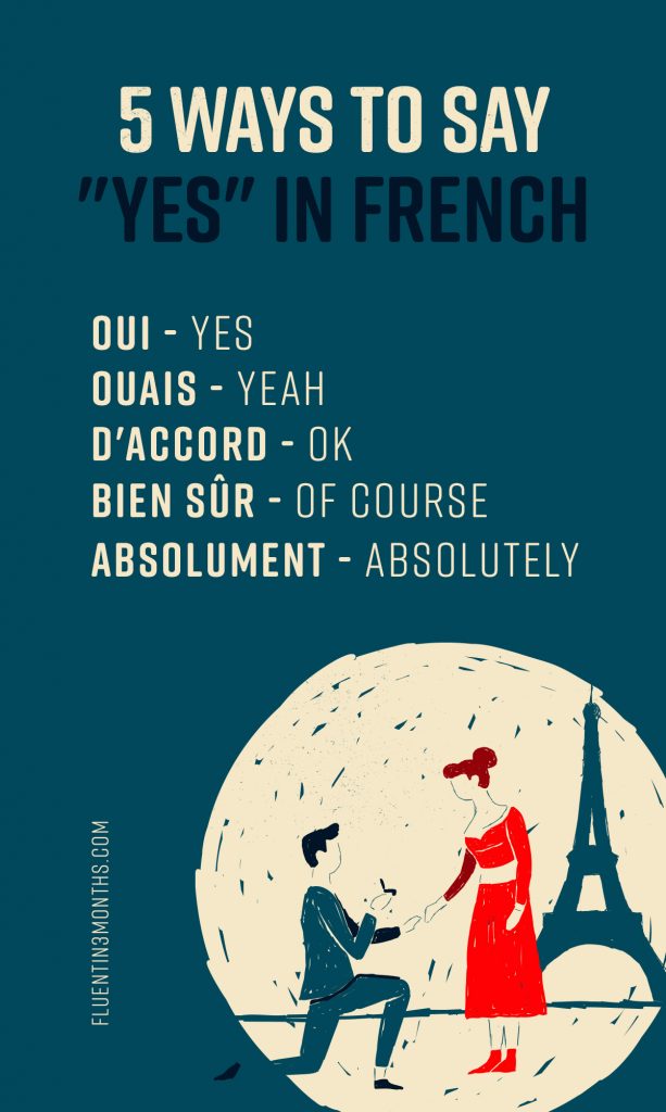 17 Ways To Say "Yes" In French