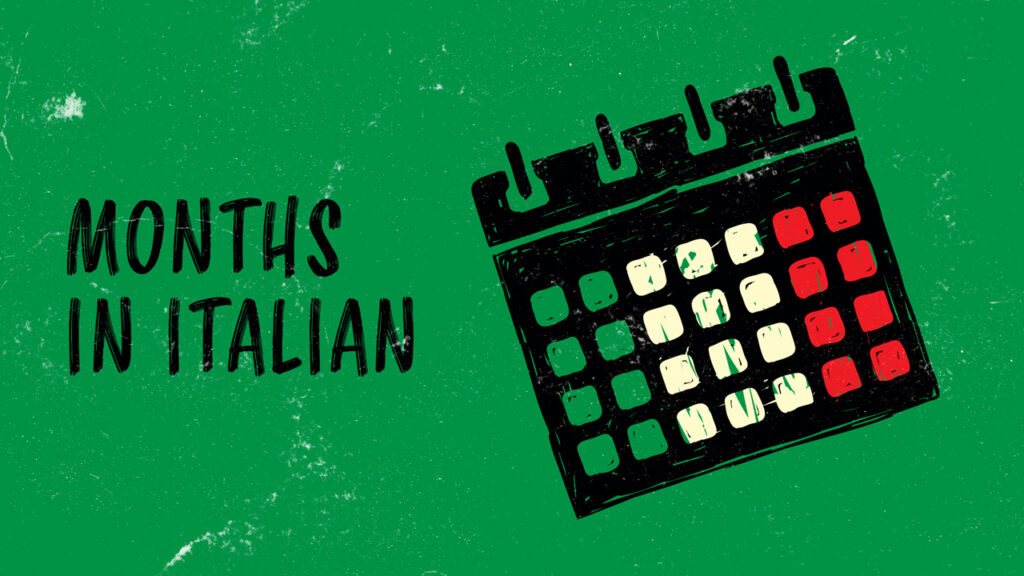 Learn months of the year in italian with audio 