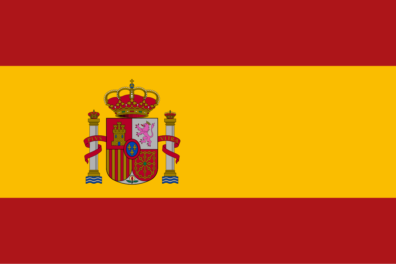 Flag of Spain illustrating a guide to hacer conjugation