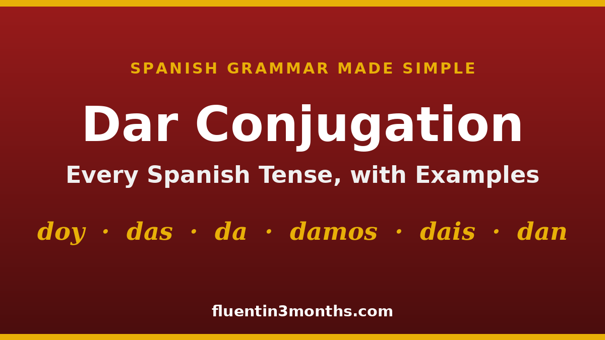 dar conjugation card